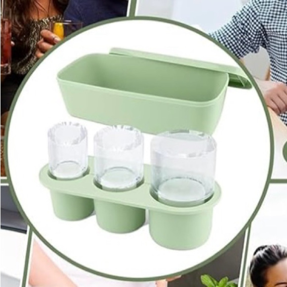Silicone New Ice Mold Storage For Stanley Cup Travel Tumblers Light Green OS - Picture 5 of 14